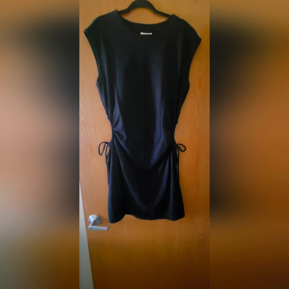 Black dress side cutouts